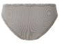Grauer gerippter Damen-Slip mit Spitzenbesatz.