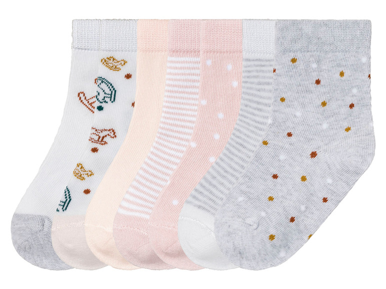 Gehe zu Vollbildansicht: lupilu® Kleinkinder Mädchen Socken, 7 Paar, mit Bio-Baumwolle - Bild 13