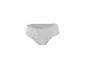 Weißer gerippter High-Waist-Slip
