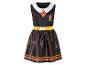 Ein schwarzes Harry Potter Gryffindor-Kleid mit einem goldenen Band.