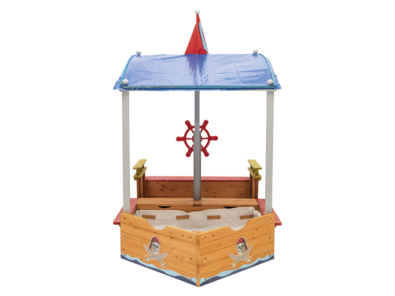 Playtive Sandkasten Piratenschiff, mit Stauraum | LIDL