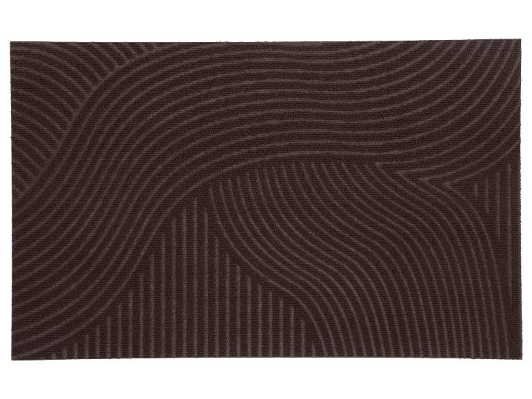 Braune Matte mit welligem und vertikalem Linienmuster