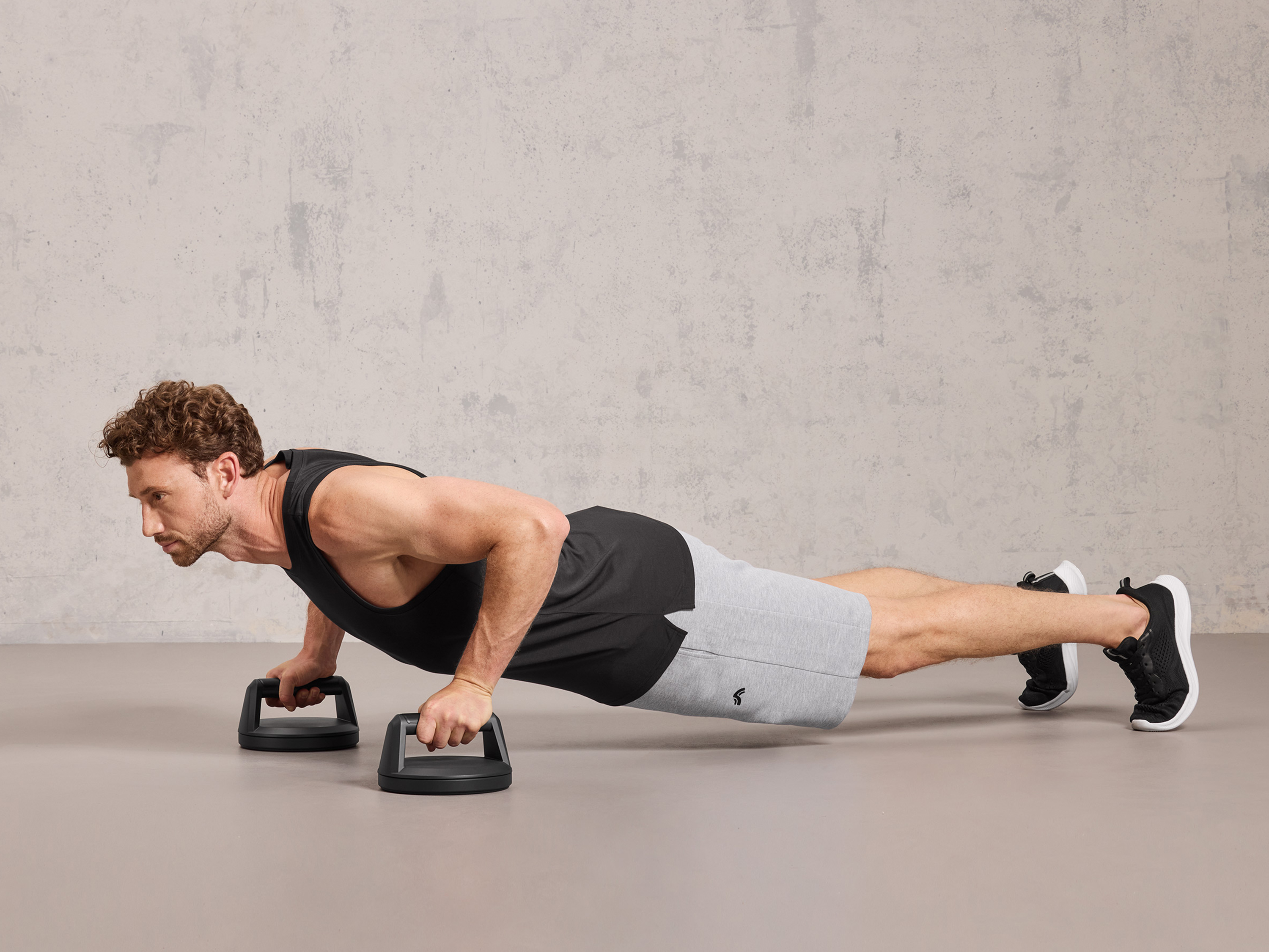 Thumbnail - CRIVIT Schlingentrainer / Klimmzugstange / Liegestützgriffe rotierend (Pushup Griffe rotierend)