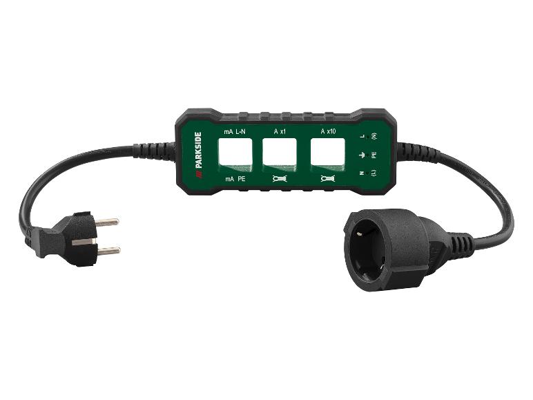 Ein Parkside Strommessgerät mit Stecker, zum Messen von Strom in Milliampere und Ampere.