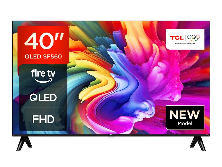 40-Zoll QLED FHD Fernseher mit integriertem Fire TV, neues Modell.