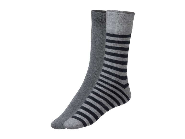 Gehe zu Vollbildansicht: LIVERGY® Herren Socken Thermo, 2 Paar, mit hohem Bio-Baumwollanteil - Bild 2