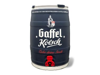GAFFEL Kölsch 5 Liter Bierfass mit Zapfhahn, Pfandfrei 4,8 % Vol