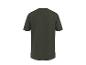 Dunkelgrünes Kurzarm-T-Shirt, Rückansicht.