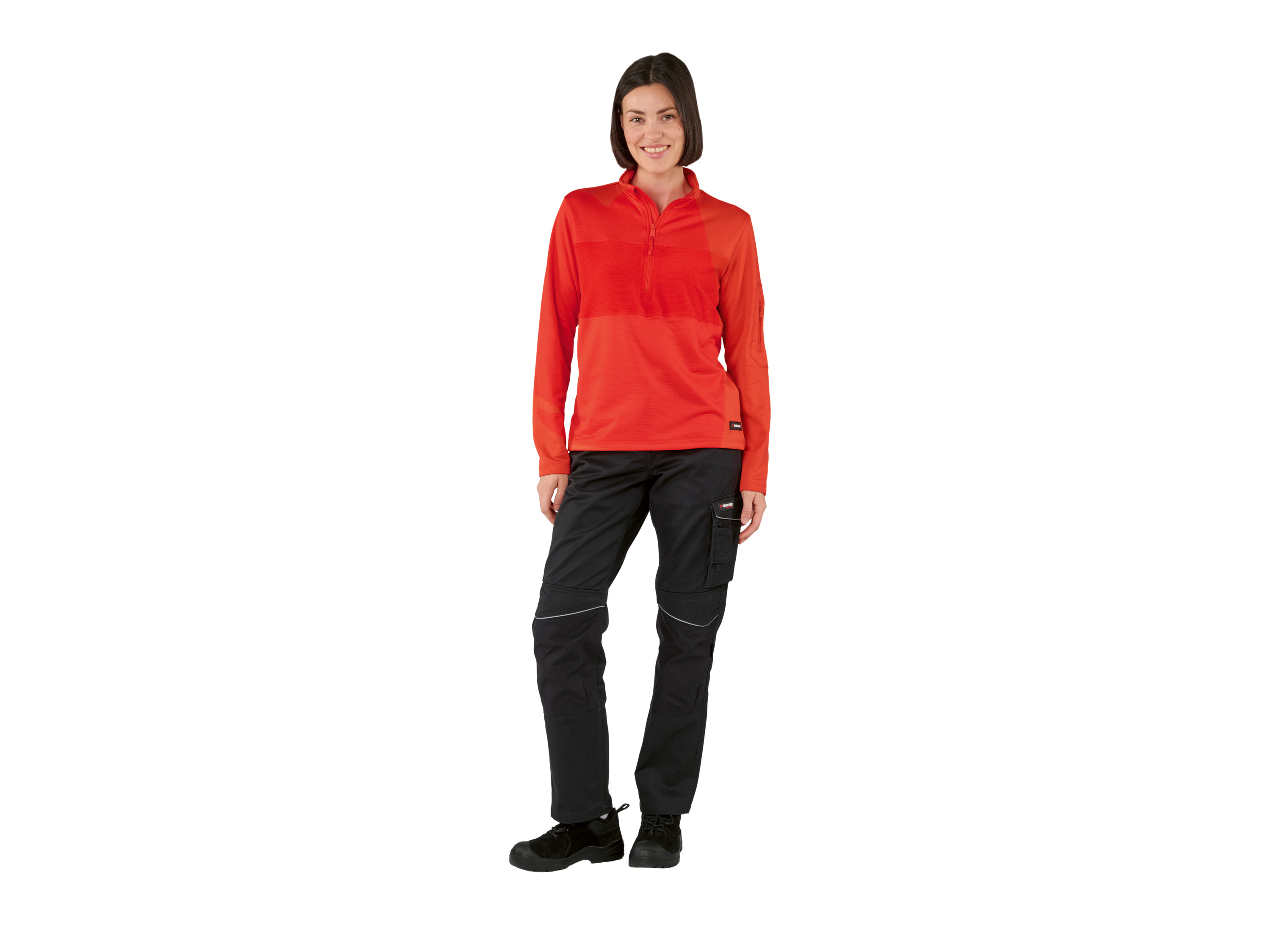 PARKSIDE® Damen-Thermo-Fleece-Troyer (Rot, XS(32/34)) – Bild 2 von 3