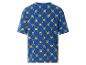 Blaues T-Shirt mit Lidl-Muster.