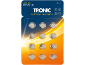 Alkaline Knopfzellen LR44, 12 Stück, 130 mAh, 1,5 V.