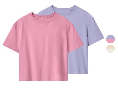 Esmara Kids Kinder Mädchen T-Shirts cropped, 2 Stück