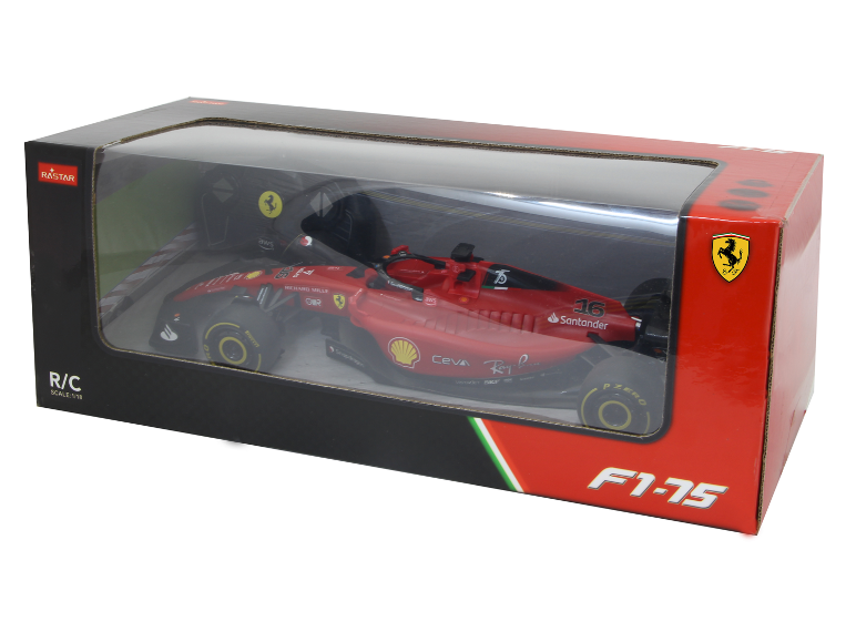 Rotes ferngesteuertes Formel-1-Spielzeugauto in der Originalverpackung.