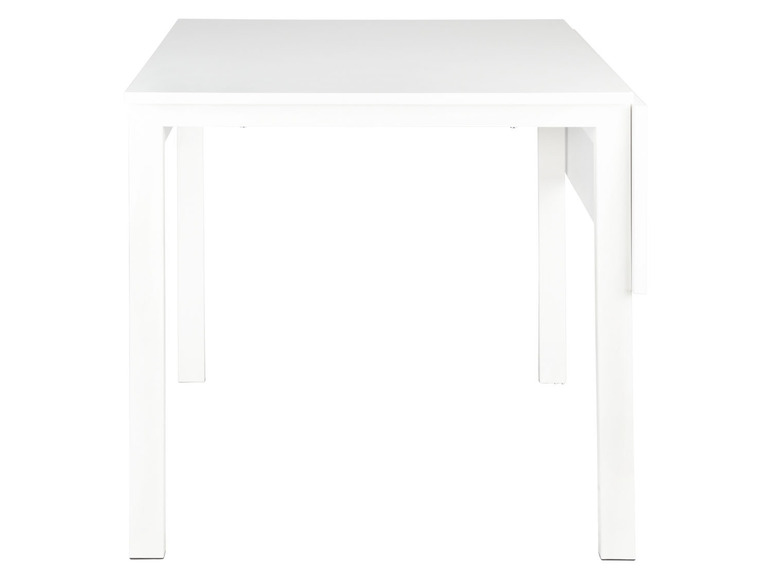 Gehe zu Vollbildansicht: LIVARNO home Tisch, mit klappbarer Tischplatte, weiß - Bild 4