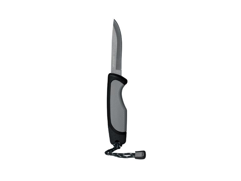 Crivit Outdoormesser mit grauer Klinge und schwarz-grauem Griff