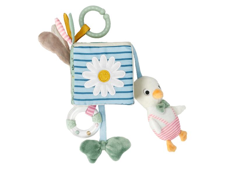 Baby-Stoff-Aktivitätsbuch mit Plüsch-Ente und Beißringen