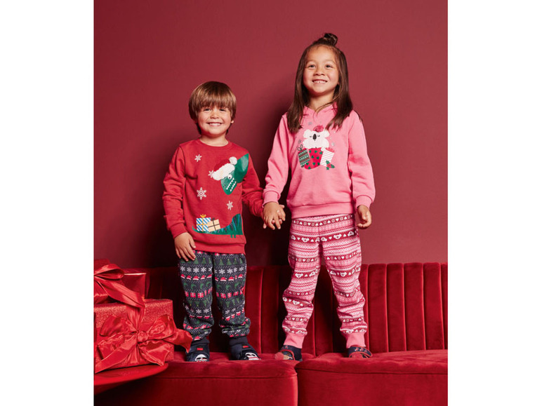 Gehe zu Vollbildansicht: lupilu Kleinkinder Mädchen Sweatanzug mit Weihnachtsmotiv - Bild 22