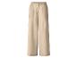 Beige weite Hose mit elastischem Bund