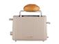 Beiger SilverCrest Toaster mit Brötchen auf dem Aufwärmrost.