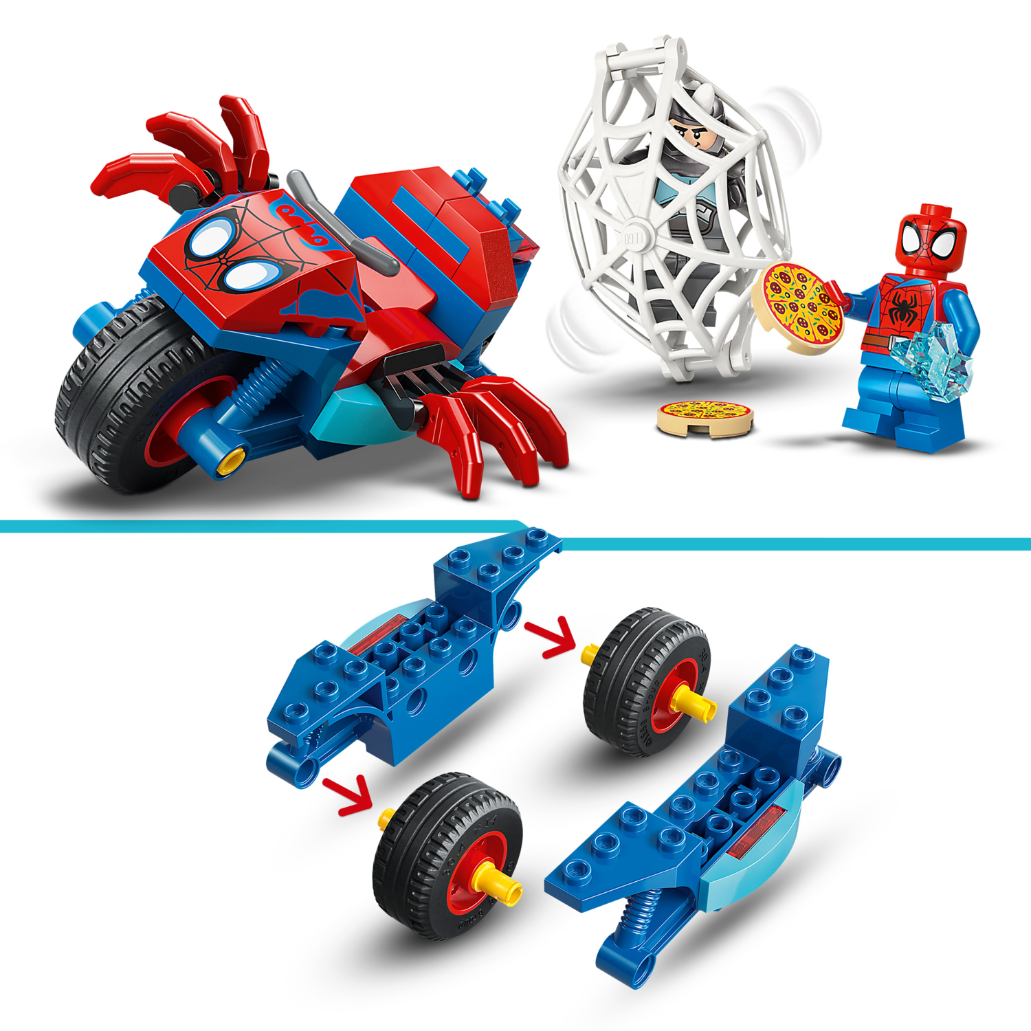 Lego® Spidey 11206 Spidey auf Motorrad vs. Rhino – Bild 2 von 4