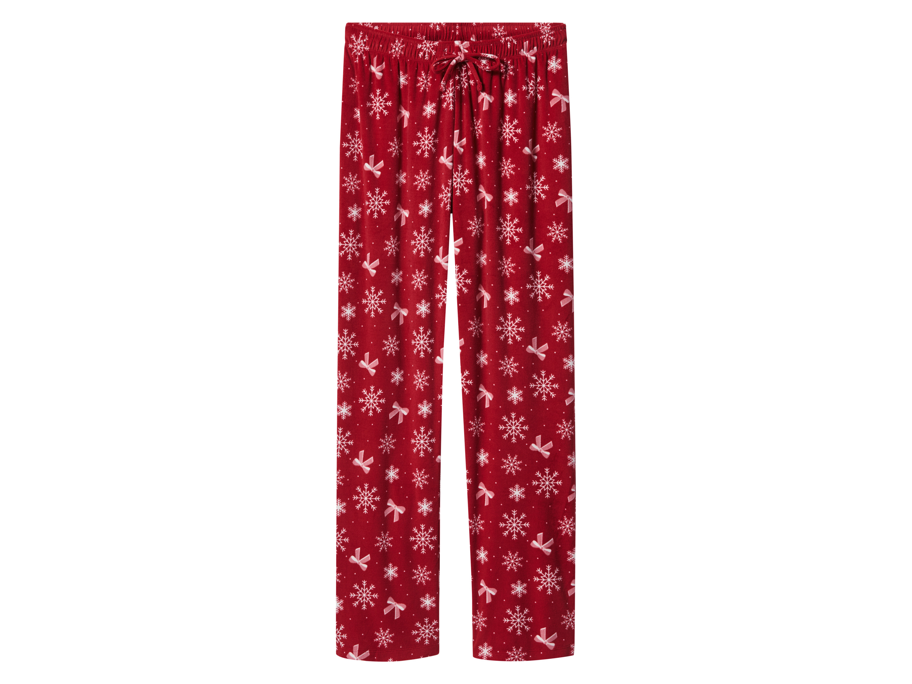 Thumbnail - esmara® Damen Velours-Pyjama (Rot, XS(32/34))
