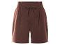 Braune Shorts mit Kordelzug.