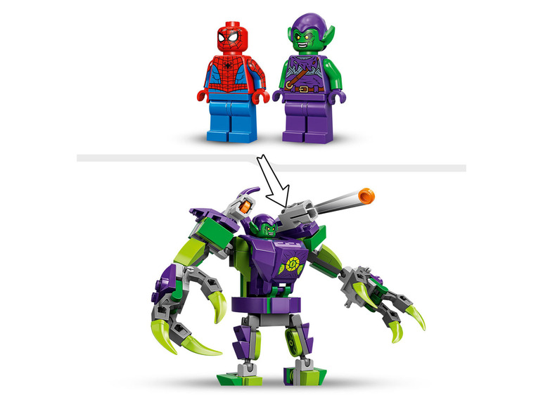 Gehe zu Vollbildansicht: LEGO® Marvel Super Heroes 76219 »Spider-Mans und Green Goblins Mech-Duell« - Bild 3
