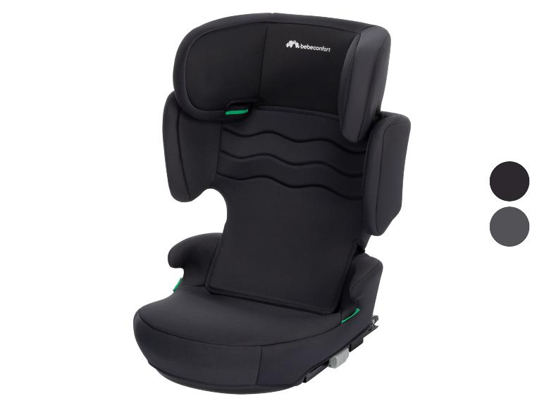 Schwarzer Kindersitz mit grauen Akzenten