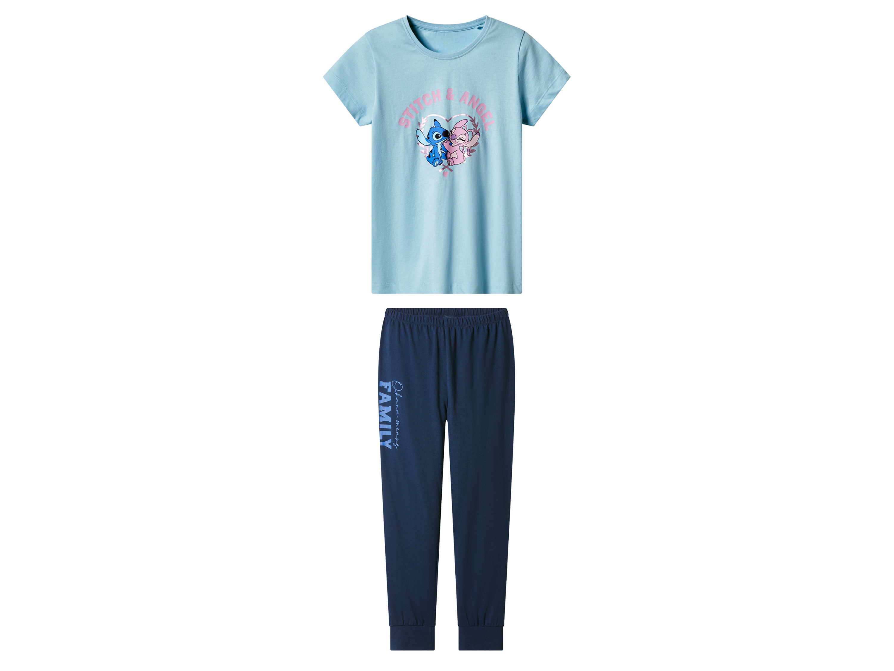 LUPILU® Kinder Pyjama (Stitch & Angel, 98/104)