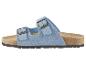 Blaue Natural Walk Wildledersandalen mit Schnalle.