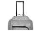 Graue Reisetasche mit Rollen: ideal zum Reisen.