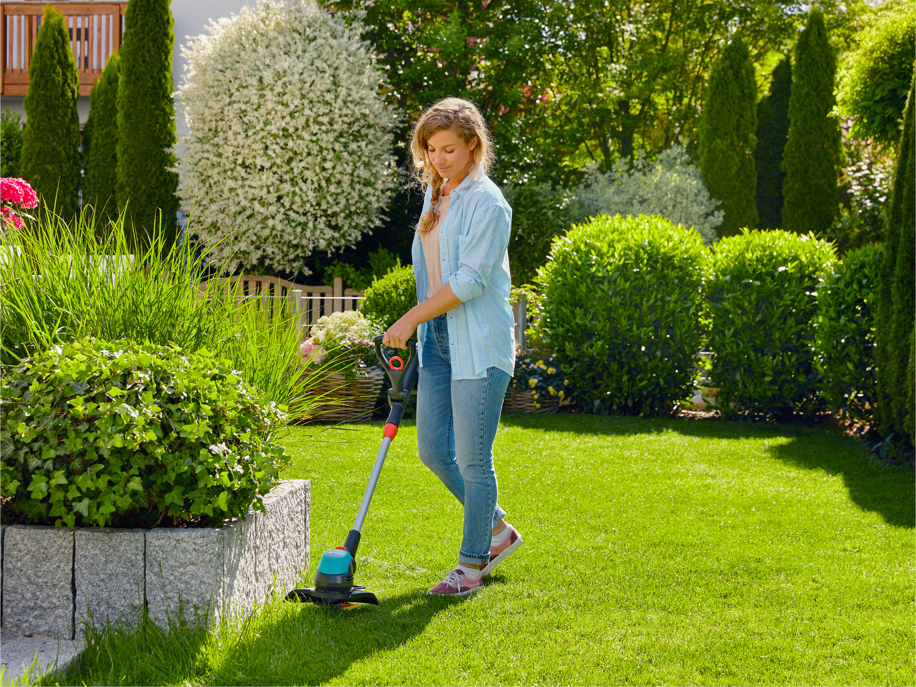 GARDENA Akku-Trimmer »EasyCut 23/18V Power For All«, Ready-To-Use Set, 18 V – Bild 2 von 4