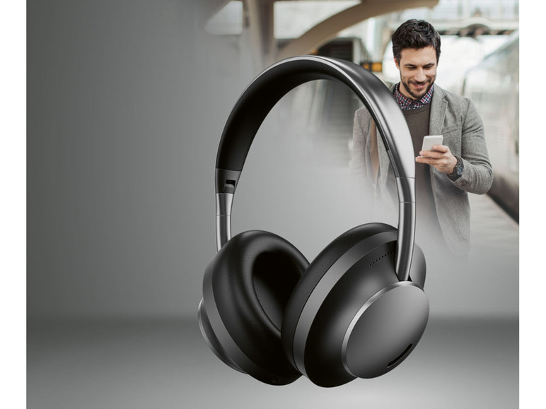 Gehe zu Vollbildansicht: SILVERCREST Kopfhörer »SBKL 40 C3«, ON EAR, Bluetooth und aktive Geräuschunterdrückung - Bild 8