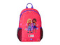 Ein rosafarbener LEGO Friends Rucksack mit zwei Mädchen.
