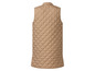 Beige Weste ohne Ärmel mit Steppung.