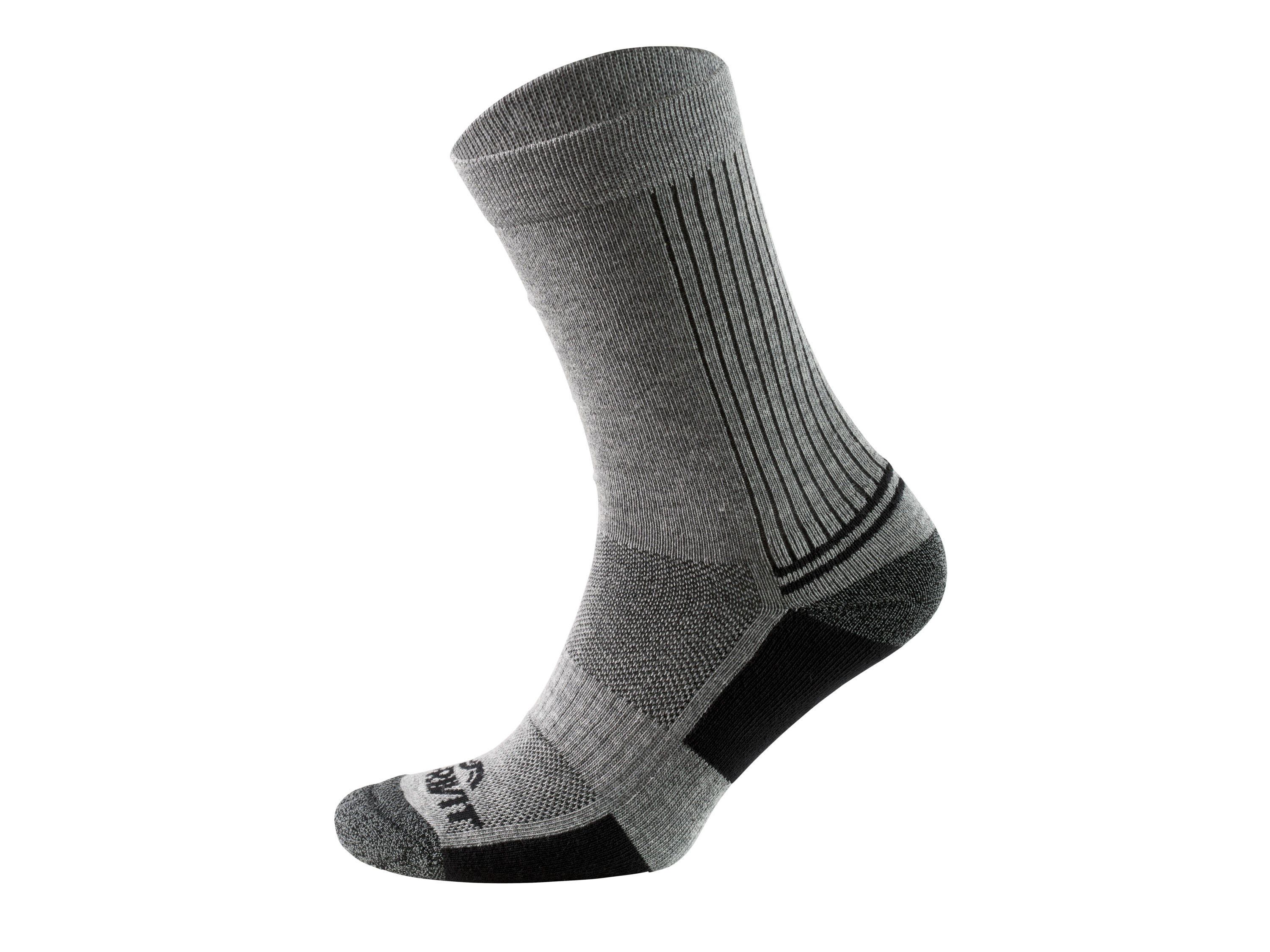 Thumbnail - CRIVIT Herren Funktionssocken, 2 Paar (grau/schwarz, 41/42)