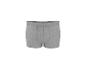 Graue Baumwoll-Boxershorts für Herren mit elastischem Bund.