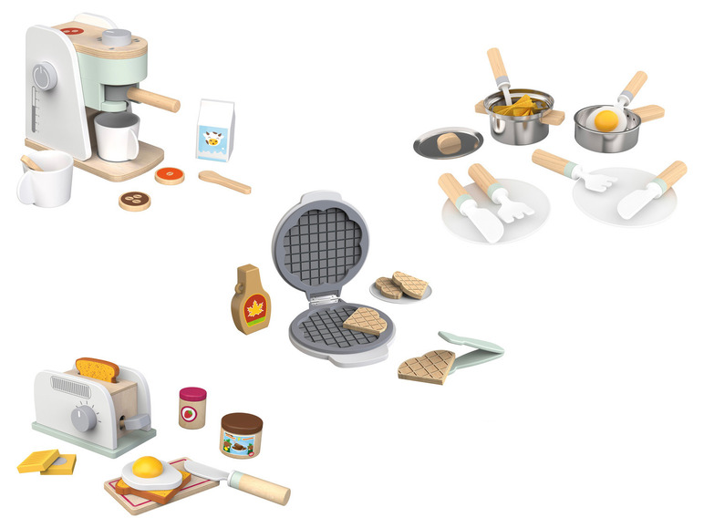 Gehe zu Vollbildansicht: Playtive Küchenzubehör-Set, aus stabilem Echtholz - Bild 1