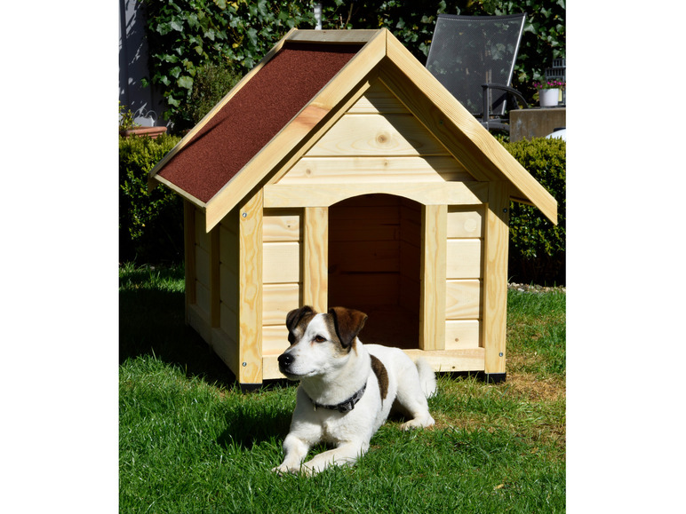 Gehe zu Vollbildansicht: dobar Outdoor-Hundehütte »Peanut«, Holz, Spitzdach - Bild 2