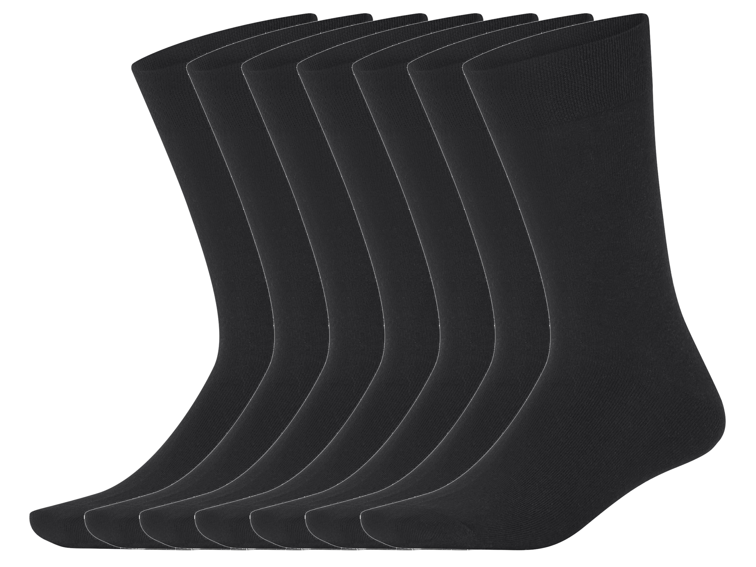 ESMARA MEN Herren Socken 7 Paar (Schwarz, 39-42)