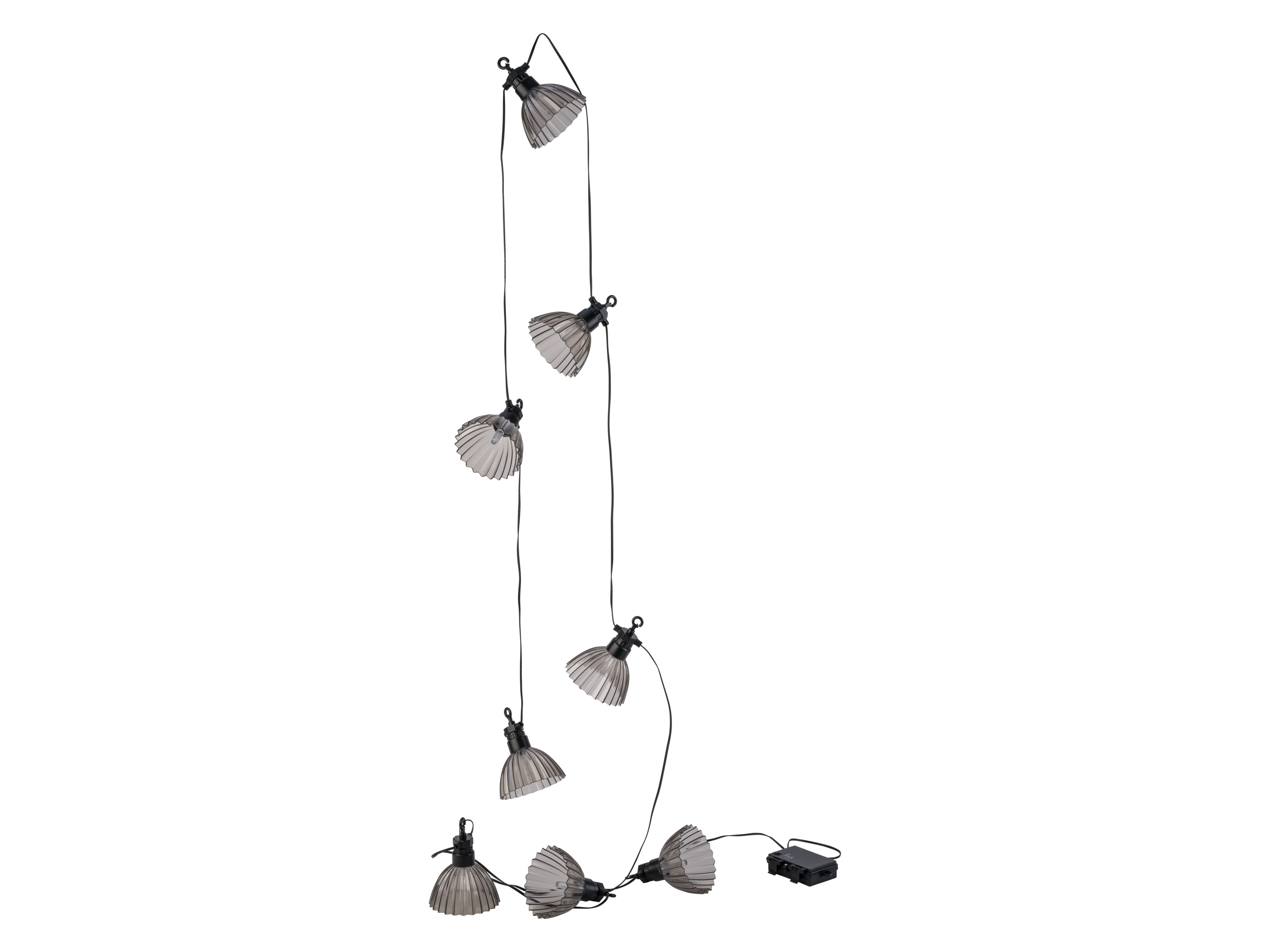 LIVARNO home LED-Lichterkette mit Lampenschirm Indoor/Outdoor (schwarzer)““ | Lampenschirm: ca. 8,5 x 6 cm Zuleitung: ca. 0,5 m Gewicht: ca. 290 g““