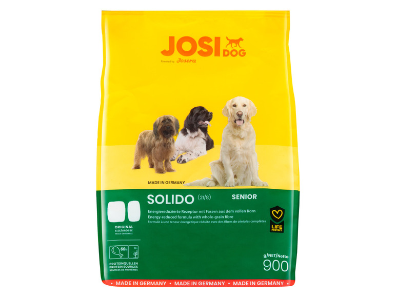 Gehe zu Vollbildansicht: JosiDog Hundetrockennahrung Solido Senior, 3 x 900 g - Bild 2