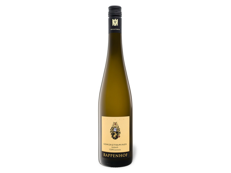 Gehe zu Vollbildansicht: Rappenhof Gewürztraminer VDP.Gutswein feinherb, Weißwein 2021 - Bild 1