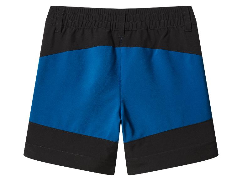 Blaue und schwarze Kinder-Shorts mit elastischem Bund