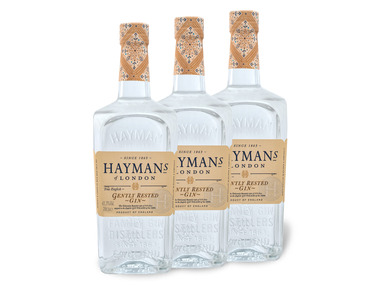 3 x 0,7-l-Flasche Spirituosenpaket Hayman's Gently Cask Rested Gin 41,3% Vol