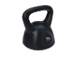 Schwarze 10 kg Kettlebell für Krafttraining.