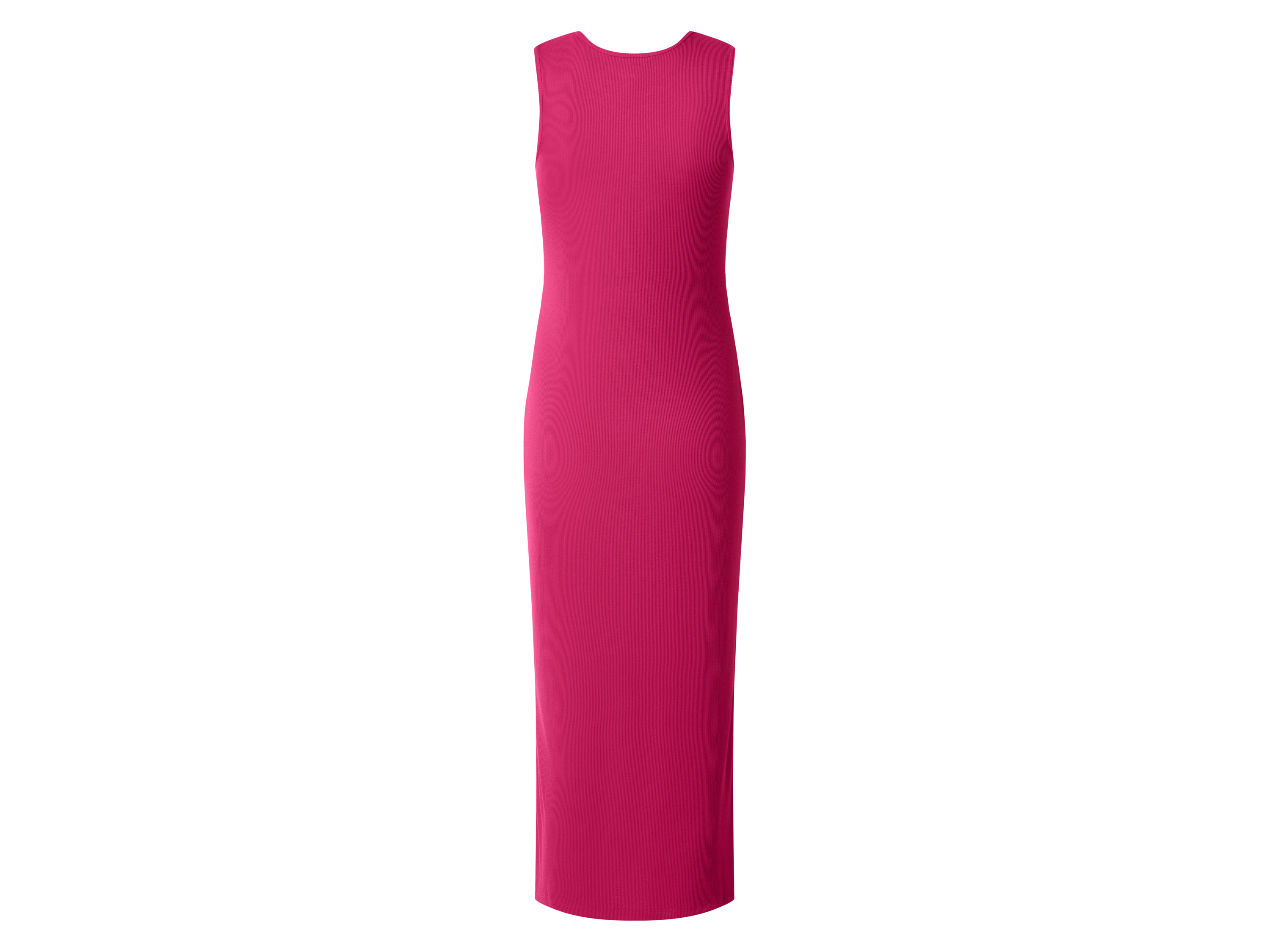 ESMARA® Damen geripptes Midi-Kleid (Pink, L (44/46)) – Bild 3 von 4