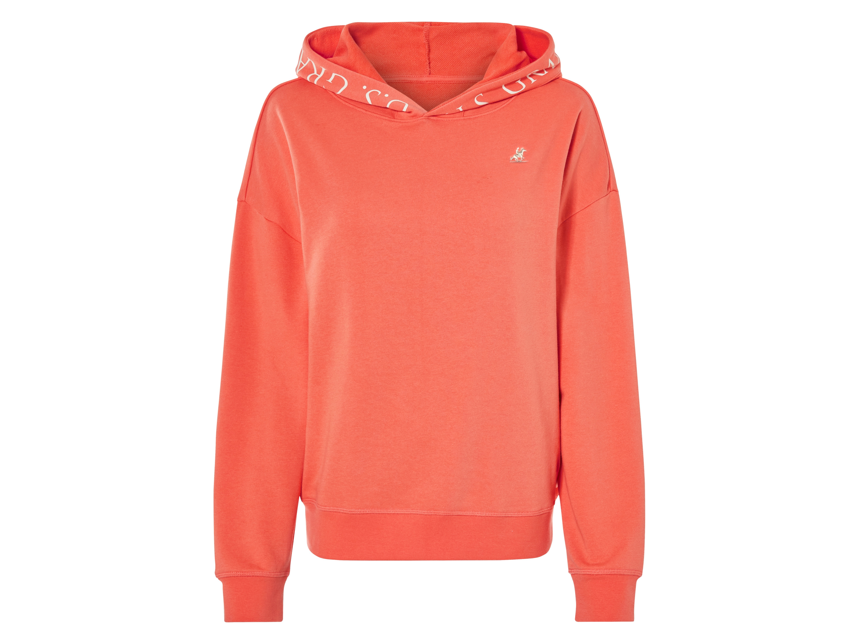 esmara® Damen Sweathoodie (Koralle, S(36/38))““ | leger mit überschnittenen Schultern