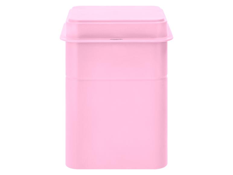 Rosa Kunststoff-Aufbewahrungsbox mit Deckel