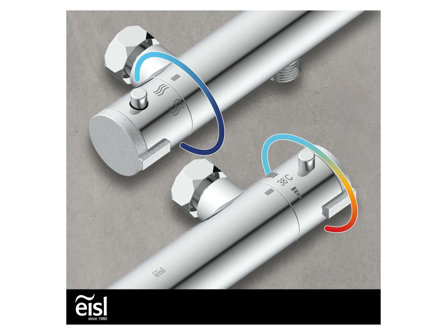 Thermostat Duscharmatur »CLAUDIO«, Chrom | LIDL